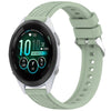 Correa de silicona con textura de rayas para reloj Garmin Forerunner 265S Music de 18 mm (verde claro)