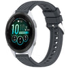 Correa de silicona para reloj Garmin Forerunner 265S Music Stripe Texture de 18 mm (gris oscuro)