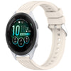Correa de silicona con textura de rayas para reloj Garmin Forerunner 265S Music de 18 mm (Starlight)