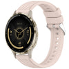 Correa de silicona con textura de rayas para reloj Garmin Venu 3S de 18 mm (rosa)
