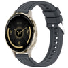 Correa de silicona con textura de rayas para reloj Garmin Venu 3S de 18 mm (gris oscuro)