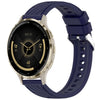 Correa de silicona con textura de rayas para reloj Garmin Venu 3S de 18 mm (azul medianoche)