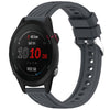 Correa de silicona para reloj Garmin Forerunner 255S Music Stripe Texture de 18 mm (gris oscuro)