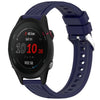 Correa de silicona para reloj Garmin Forerunner 255S Music Stripe Texture de 18 mm (azul medianoche)