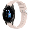 Correa de silicona con textura de rayas para reloj Garmin Venu 2S de 18 mm (rosa)