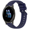 Correa de silicona con textura de rayas para reloj Garmin Venu 2S de 18 mm (azul medianoche)