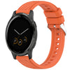 Correa de silicona con textura de rayas para reloj Garmin Vivoactive 4S de 18 mm (naranja)