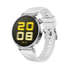 Correa de silicona homocromática para reloj Huawei Watch GT 5 de 41 mm con figuras sólidas (blanca)