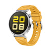 Correa de silicona homocromática para reloj Huawei Watch GT 5 de 41 mm con figuras sólidas (amarilla)