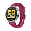 Correa de silicona homocromática para reloj Huawei Watch GT 5 de 41 mm con figuras sólidas (rojo vino)
