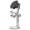 Micrófono USB ME9 ENC con reducción de ruido y luz RGB (blanco)