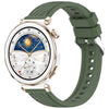 Correa de silicona de liberación rápida con textura de línea para Huawei Watch GT 5 Pro de 42 mm (verde oscuro)