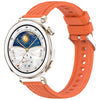 Correa de silicona de liberación rápida con textura de línea para Huawei Watch GT 5 Pro de 42 mm (naranja)