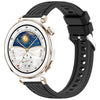 Correa de silicona de liberación rápida con textura de línea para Huawei Watch GT 5 Pro de 42 mm (negra)