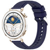 Correa de silicona de liberación rápida con textura de línea para Huawei Watch GT 5 Pro de 42 mm (azul original)