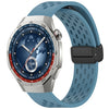 Correa de silicona con hebilla magnética plegable para Huawei Watch GT5 Pro de 46 mm (azul)