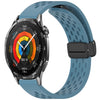 Correa de silicona con hebilla magnética plegable para Huawei Watch GT 5 de 46 mm (azul)