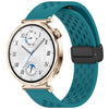 Correa de silicona con hebilla magnética plegable para Huawei Watch GT 5 de 41 mm (verde marino)