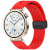 Correa de silicona con hebilla magnética plegable para Huawei Watch GT 5 de 41 mm (roja)