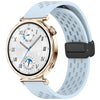 Correa de silicona con hebilla magnética plegable para Huawei Watch GT 5 de 41 mm (azul claro)