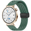 Correa de silicona con hebilla magnética plegable para Huawei Watch GT 5 de 41 mm (verde oscuro)