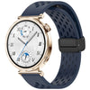 Correa de silicona con hebilla magnética plegable para Huawei Watch GT 5 de 41 mm (azul medianoche)