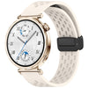 Correa de silicona con hebilla magnética plegable para Huawei Watch GT 5 de 41 mm (Starlight)