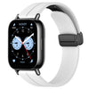 Correa de silicona con hebilla magnética plegable para Redmi Watch 5 Lite (blanca)