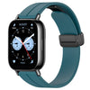 Correa de silicona con hebilla magnética plegable para Redmi Watch 5 Lite (verde marino)