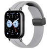 Correa de silicona con hebilla magnética plegable para Redmi Watch 5 Lite (gris claro)