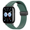 Correa de silicona con hebilla magnética plegable para Redmi Watch 5 Active (verde oscuro)