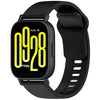 Correa de silicona de liberación rápida de color sólido para Redmi Watch 5 Active Youth Version (negra)