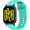 Correa de silicona de liberación rápida de color sólido para Redmi Watch 5 Lite Youth Version (verde azulado)