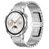 Correa de reloj de aleación de titanio de 22 mm y metal para Huawei Watch GT4 de 46 mm (plateada)