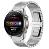 Correa de reloj de metal de 22 mm de aleación de titanio para Huawei Watch3 Pro (plateada)
