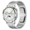 Correa de reloj de aleación de titanio de 22 mm y metal para Huawei Watch GT5 de 46 mm (plateada)