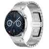 Correa de reloj de aleación de titanio y metal de 22 mm para Huawei Watch GT3 de 46 mm (plateada)