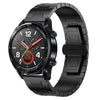 Correa de reloj de metal de 22 mm de aleación de titanio para Huawei Watch GT (negra)