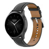 Correa de reloj de cuero genuino con hebilla de liberación rápida de acero inoxidable de 22 mm para Amazfit Bip 5 / GTR 4 / GTR 3 (negro)