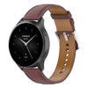 Correa de reloj de cuero genuino con hebilla de liberación rápida de acero inoxidable de 22 mm para Amazfit Bip 5 / GTR 4 / GTR 3 (marrón oscuro)