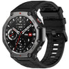 Correa de silicona con hebilla de aguja de color sólido para reloj Amazfit T-Rex 3 (negra)