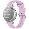 Correa de silicona para reloj Garmin Lily 2 Active, con hebilla plateada de liberación rápida (morado)