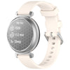 Correa de silicona para reloj Garmin Lily 2 Active con hebilla plateada de liberación rápida (Starlight)