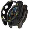 Carcasa de reloj de TPU hueca con protección solar para Garmin Fenix 8 de 51 mm, versión solar (negro y verde)