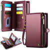 Cartera para pasaporte antirrobo multifunción CaseMe-Me60 (roja)