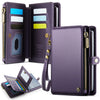 Cartera para pasaporte antirrobo multifunción CaseMe-Me60 (morada)