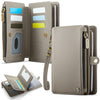 Cartera para pasaporte antirrobo multifunción CaseMe-Me60 (gris)