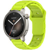 Correa de silicona en forma de I para reloj Amazfit de 22 mm (verde lima)