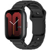 Correa de silicona en forma de I para reloj Amazfit de 20 mm (negra)