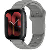 Correa de silicona en forma de I para reloj Amazfit de 20 mm (gris)